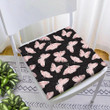 Theme Mystical Pink Polygonal Butterfly On Black Chair Pad Chair Cushion Home Decor