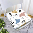 Cute Fishes Stingrays In Scandinavian Style On White Background Chair Pad Chair Cushion Home Decor
