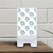 Cute Blue Lion On White Background Phone Holder