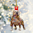 Muscular Pitbull Special Dog Pattern Ornament