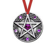 Purple Jewelry Witch Wicca Symbol Circle Ornament