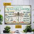 Dragonfly Vegetable Garden Floral Art Rectangle Metal Sign Custom Name Year Art Beautiful Style