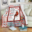 What Your Eyes Can See Red Cardinal Design Sherpa Fleece Blanket Gift For Wife