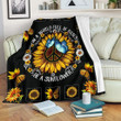 Roses Sunflower Butterfly Xmas Gift Idea Cool Design Sherpa Fleece Blanket
