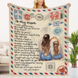I Want You To Know You Mean The World To Me Gift For Mom Blanket Home Decor