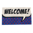Welcome With Polka Dots Pop Art Cool Design Doormat Home Decor