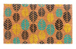 Colorful Leaf Pattern Design Doormat Home Decor