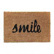 Elegant Smile Black Text Cool Design Doormat Home Decor