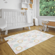 Cloud And Sun Pattern Cute Beige Background Area Rug Home Decor