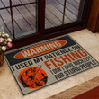 I Used My Patience On Fishing Vintage Style Doormat Home Decor