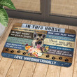 In This House Enjoy The Simple Pleasure Of A Walk German Shepherd Doormat Home Decor
