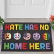Halloween Hate Has No Home Here Cool Design Doormat Home Decor