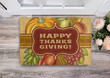 Happy Thanksgiving Printed Floor Rug Indoor and Outdoor Mat Entrance Rug Sweet Home Decor Housewarming, Gift For Friend Family