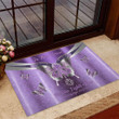 In This House No One Fights Alone Fibromyalgia Awareness Metal Pattern Doormat Home Decor
