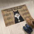When Visiting Our House Please Remember Doormat Home Decor For Cat Lovers
