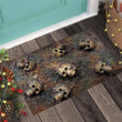 Happy Halloween Realistic Skulls 3D Pattern Doormat Home Decor