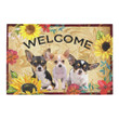 Chihuahua Flowers Welcome To Our Home Doormat Home Decor