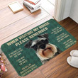 Lovely Schnauzer When Visiting My House Cool Design Doormat Home Decor