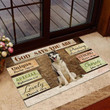 Funny Moment Of Siberian Husky God Says You Are Chosen Doormat Home Decor