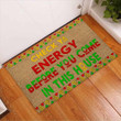 Check Ya Energy African American Green Red Yellow Design Doormat Home Decor