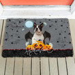 Halloween Boston Terrier Pumpkin Cool Design Doormat Home Decor