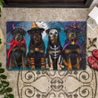 Rottweiler Halloween Funny Doormat Home Decor Gift For Dog Lovers