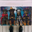 Rottweiler Halloween Funny Doormat Home Decor Gift For Dog Lovers