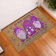 In This House We Never Give Up Alzheimer Awareness Themed Doormat Home Decor