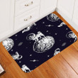 Pugstronaut Sitting On Planet In Space Design Doormat Home Decor