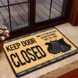 Keep Door Closed Do Not Let The Black Cat Out Doormat Home Decor