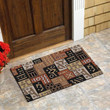 Traditional African Symbols Vintage Style Pattern Doormat Home Decor