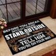 Get Right With Jesus And Tell Him You Are On Your Way Doormat Home Decor