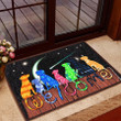 Colorful Dogs At Dark Night Welcome Design Doormat Home Decor