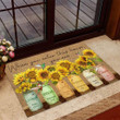 When You Enter This House Sunflower Colorful Doormat Home Decor