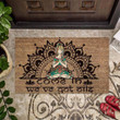 Come In Yoga Cool Girl Meditation Themed Doormat Home Decor