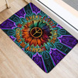 Everything Is Gonna Be Alright Peace Sign Sunflower Doormat Home Decor