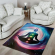 Chakras Of The Universe Pattern Background Print Area Rug
