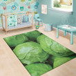 Cute Green Cabbage Pattern Background Print Area Rug