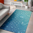 Lovely Water Drop Pattern Background Print Area Rug