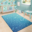 Lovely Water Drop Pattern Background Print Area Rug