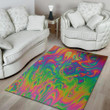 Cool Psychedelic Surface Pattern Background Print Area Rug