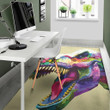 Cute Colorful Tyrannosaurus Rex Pattern Background Print Area Rug