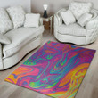 Mystery Psychedelic Liquid Pattern Background Print Area Rug
