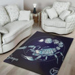Cute Astrological Scorpio Sign Background Print Area Rug