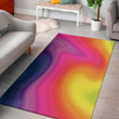 Lovely Bright Rainbow Flow Pattern Background Print Area Rug