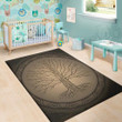 Cool Ancient Yggdrasil Tree Background Print Area Rug
