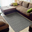 Cute Chainmail Texture Pattern Background Print Area Rug