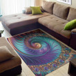 Abstract Fractal Pattern Background Print Area Rug