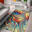 Mystery Psychedelic Wave Pattern Background Print Area Rug