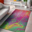Lovely Psychedelic Formed Pattern Background Print Area Rug
